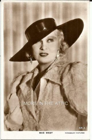 Glorious Mae West Vintage Uk Issued Rppc