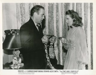 Barbara Stanwyck Humphrey Bogart Vintage The Two Mrs Carrolls Film Noir Photo