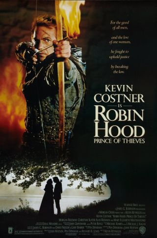 Robin Hood: Prince Of Thieves (1991) Movie Poster - Rolled