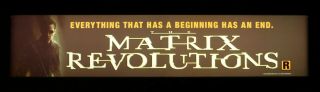 The Matrix Revolutions Movie Theater Mylar/poster/banner Large 25 X 5 2003 D/s