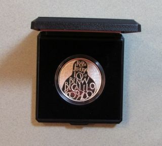 2009 Czech Republic 200 Korun Silver Proof Coin Rabbi Jehuda Low Prague Golem