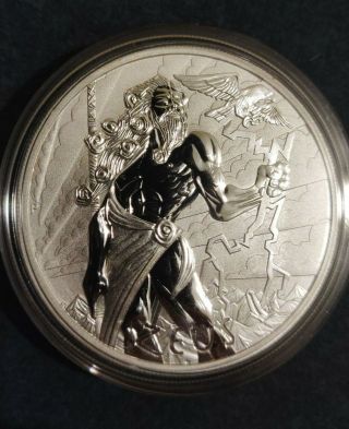 2020 Tuvalu Zeus - Gods Of Olympus - 1 Oz Silver Coin In Capsule