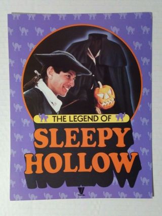 Legend Of Sleepy Hollow 1980 Tv Movie 80s Syndication Press Kit 2 Page Ad Slick