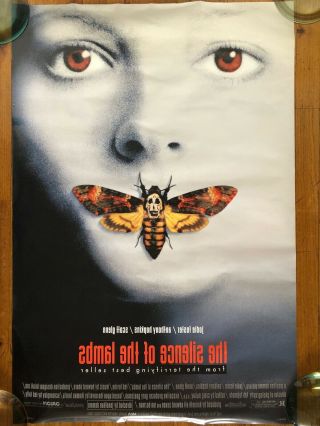 Silence Of The Lambs - 27 " X40 " D/s Movie Poster - 2 Sided - 1991 W/ Num