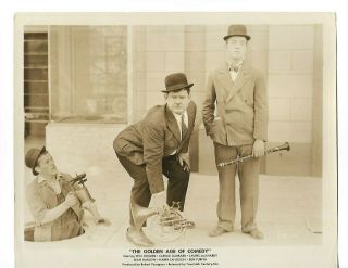 Stan Laurel,  Oliver Hardy Jean Harlow The Golden Age Of Comedy 1957 Photo 223