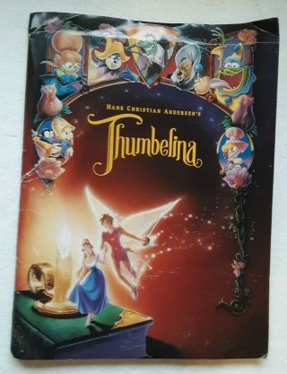Thumbelina Wb Movie Promotional Packet Don Bluth Hans Christian Andersen