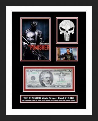 The Punisher Movie Screen $10 Bill Photo Display You Frame It W -