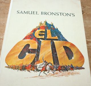 Samuel Bronston’s El Cid Movie Promo Book Charlton Heston Sophia Loren Press Kit