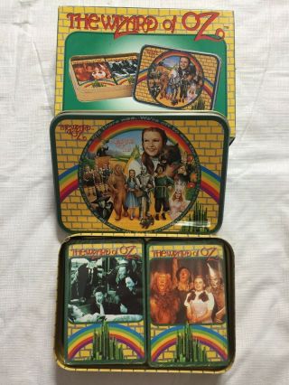 The Wizard Of Oz Playing Card In Tin Box Enesco 1995