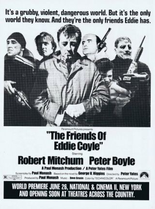 Friends Of Eddie Coyle 1973 Vintage 9x12 Industry Ad Robert Mitchum