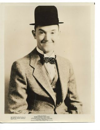 Stan Laurel Stunning Portrait When Comedy Was King Mgm Orig 1960 Photo 223