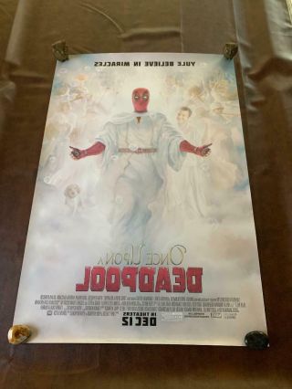 Deadpool 2:once Upon A Deadpool D/s Authentic Movie Poster 27 " X 40 " Ryan Reynolds