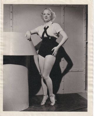 Helen Seamon Cheesecake Sexy Legs Portrait 1940s Warner Crosby Orig Photo 36
