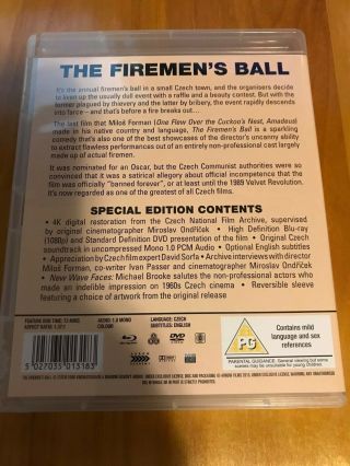 The Firemen ' s Ball Arrow Special Edition Blu - ray Milos Forman 2