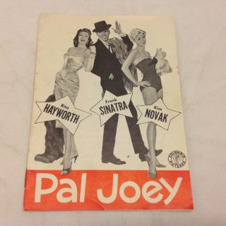Pal Joey Rita Hayworth Frank Sinatra Kim Novak Vintage 1957 Danish Movie Program