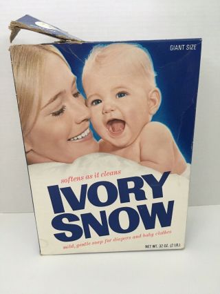 Marilyn Chambers Ivory Snow Box 32oz From 1973