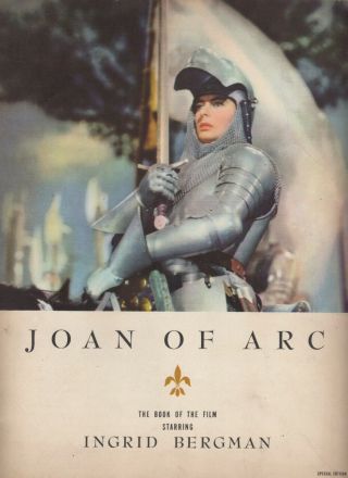 Ingrid Bergman " Joan Of Arc " Film Souvenir Program 1948
