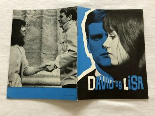 David And Lisa Keir Dullea Janet Margolin Da Silva 1962 Danish Movie Program