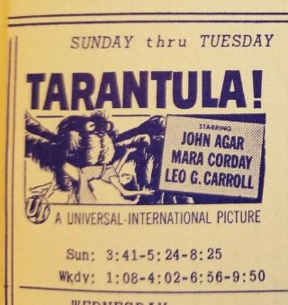 Tarantula 1955 Movie Flyer Sci - Fi Horror Frankenstein