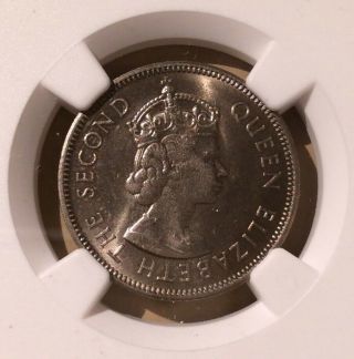 1972 Hong Kong 50 Cents Ngc Ms 65
