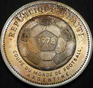 Haiti 50 Gourdes 1977 Proof - Silver - 1978 World Cup - 3220 ¤