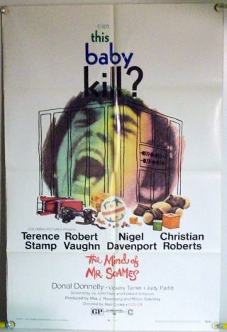 The Mind Of Mr.  Soames Ff Orig 1sh Movie Poster Terence Stamp Sci - Fi (1970)