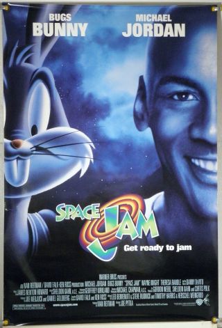 Space Jam Rolled Orig 1sh Movie Poster Michael Jordan Looney Tunes (1996)