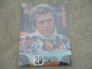 1971 Gulf Promotional Poster For The 1971 Steve Mcqueen Movie Le Mans