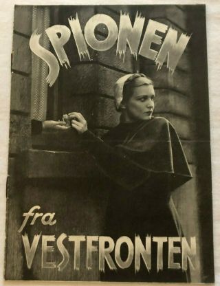I Was A Spy Herbert Marshall Conrad Veidt M.  Carroll 1933 Danish Movie Program