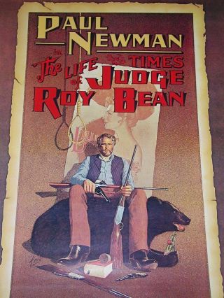 The Life & Times Of Judge Roy Bean 1972 30 " X 40 " Poster 72/366