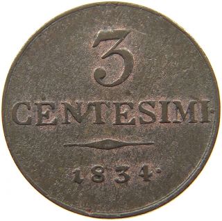 Italy States 3 Centesimi 1834 M A02 485