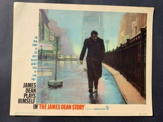 The James Dean Story Walking Down Broadway 1957 Lobby Card 7