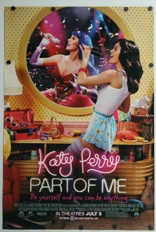 Katy Perry Part Of Me - Ds Movie Poster - 27x40 D/s