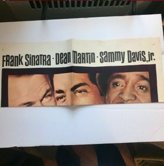 ROBIN AND THE 7 HOODS - RAT PACK - ONE SHEET - 1964 Sinatra Dean Martin Sammy 3