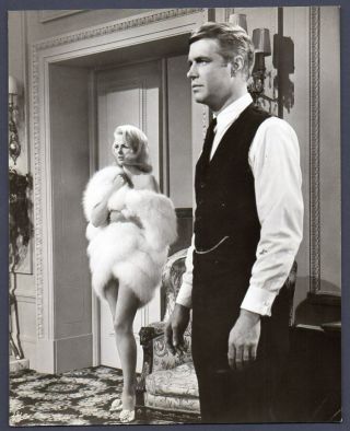 George Peppard & Martha Hyer The Carpetbaggers Vintage Orig Photo Leggy Actress