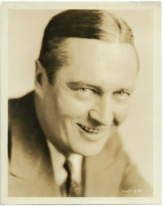 Vintage Hollywood Edmund Lowe 1929 Silent Film Star Portrait Photo 194