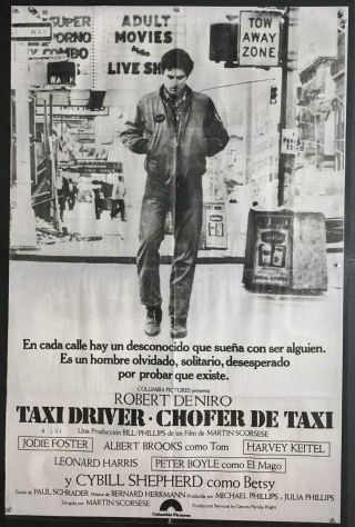 Jodie Foster Robert De Niro Walking Martin Scorsese Taxi Driver Movie Poster 176