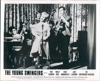 The Young Swingers Lobby Card The Sherwood Singers Molly Bee Rod Lauren
