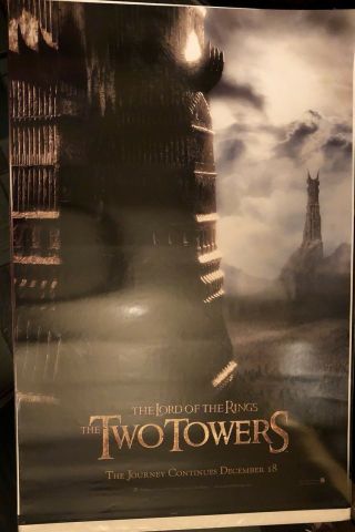 The Lord Of The Rings: The Two Towers (2002) Advance Ds One Sheet