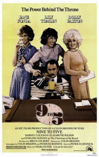 Nine To Five Folded 27 X 41 Movie Poster Jane Fonda 9 To 5 Dolly Parton