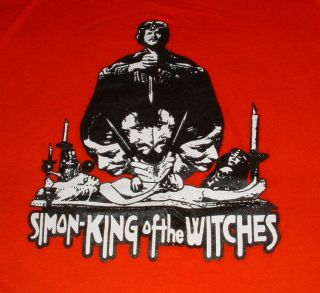 Simon King Of The Witches T Shirt L Occult Satan Satanic Witch Horror