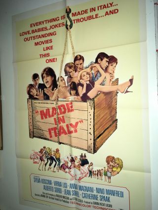 Made In Italy Movie Poster 1965 Virna Lisi Sexy Italian Comedy