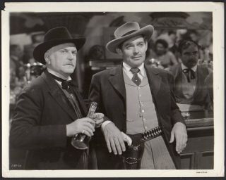 Clark Gable & Frank Morgan Honky Tonk 1941 Western Bar Saloon Vint Orig Photo