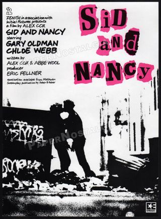 Sid And Nancy_original 1986 Trade Print Ad / Poster_sex Pistols_vicious_punk
