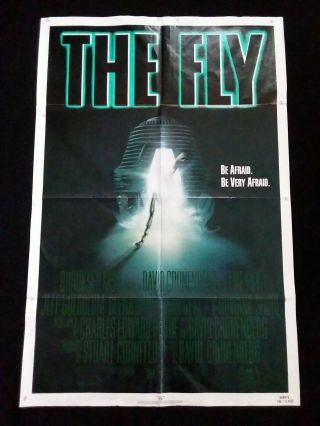 The Fly 1986 One Sheet Movie Poster David Cronenberg Jeff Goldblum