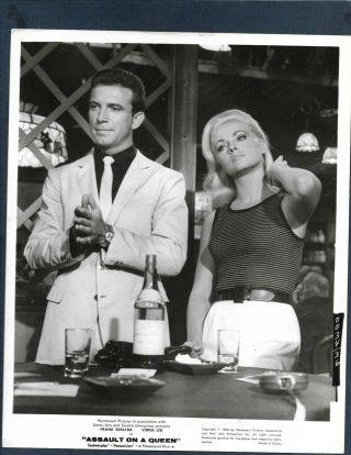 Anthony Franciosa & Virna Lisi Portrait In Assault On A Queen 1966 Orig Photo 34