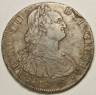 Bolivia 1808 Pts Pj Silver 8 Reales 875g