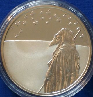 Israel 2ns Silver Proof 1999 Millennium Abraham Looking At Stars