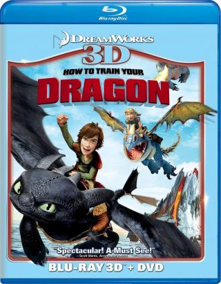 How To Train Your Dragon (blu - Ray/dvd,  2011,  2 - Disc Set,  3d)