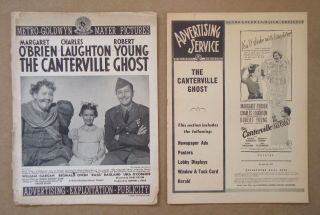 Canterville Ghost Margaret O’brien Charles Laughton Robert Young 1944 Pressbook